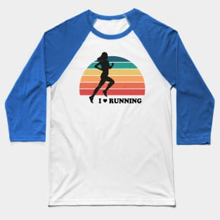 I love running Baseball T-Shirt